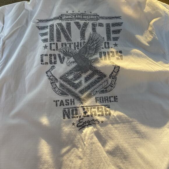 Enyce Men’s White Button Up Short Sleeve Shirt Size 3X - Picture 3 of 10